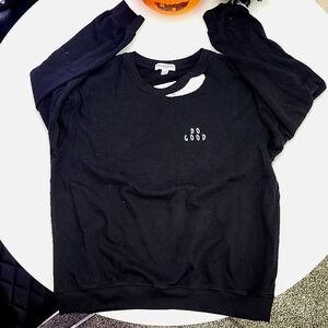 Sub-Urban Riot black distressed Do Good sweatshirt